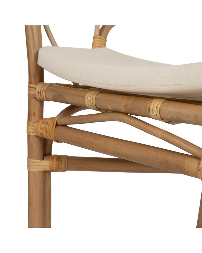 SILLA MIEL RATÁN SALÓN 58 X 59 X 78 CM