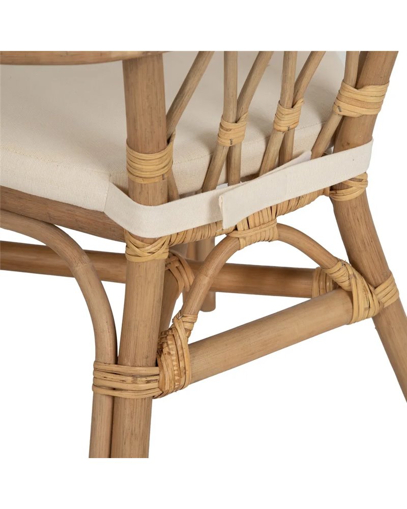 SILLA MIEL RATÁN SALÓN 58 X 59 X 78 CM