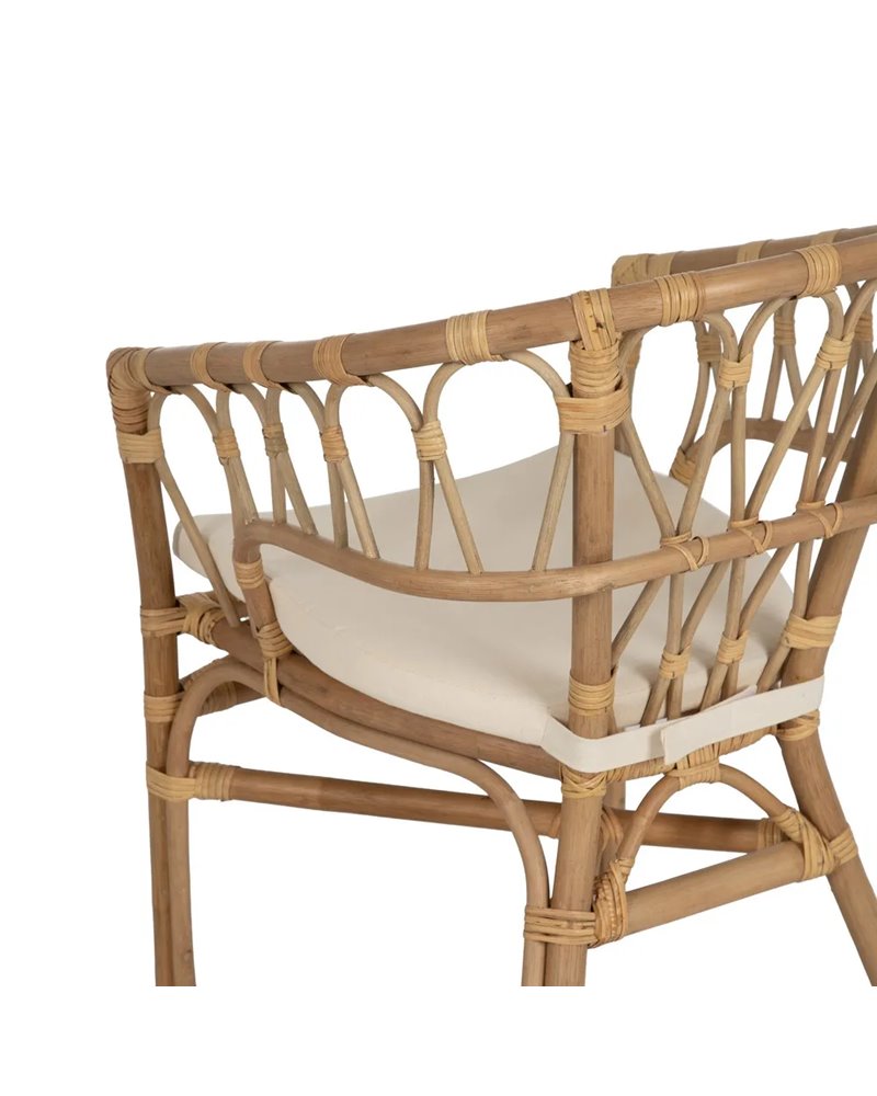 SILLA MIEL RATÁN SALÓN 58 X 59 X 78 CM