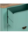 CÓMODA TURQUESA MADERA 93 X 38 X 78 CM