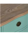 CÓMODA TURQUESA MADERA 93 X 38 X 78 CM