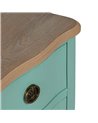 MESITA TURQUESA MADERA 80 X 38 X 65,50 CM