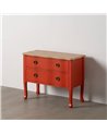MESITA TERRACOTA MADERA 80 X 38 X 65,50 CM