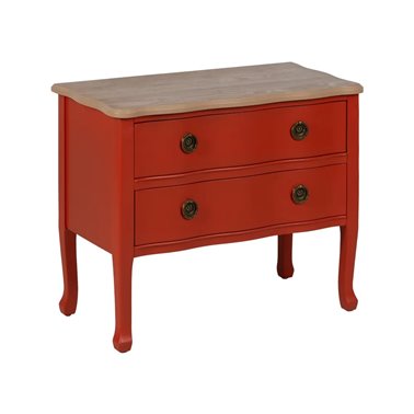 MESITA TERRACOTA MADERA 80...
