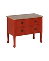 MESITA TERRACOTA MADERA 80 X 38 X 65,50 CM
