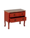 MESITA TERRACOTA MADERA 80 X 38 X 65,50 CM