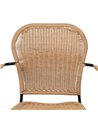 SILLA NATURAL PE-ACERO SALÓN 57 X 57 X 87 CM