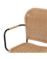 SILLA NATURAL PE-ACERO SALÓN 57 X 57 X 87 CM