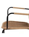 SILLA NATURAL PE-ACERO SALÓN 57 X 57 X 87 CM