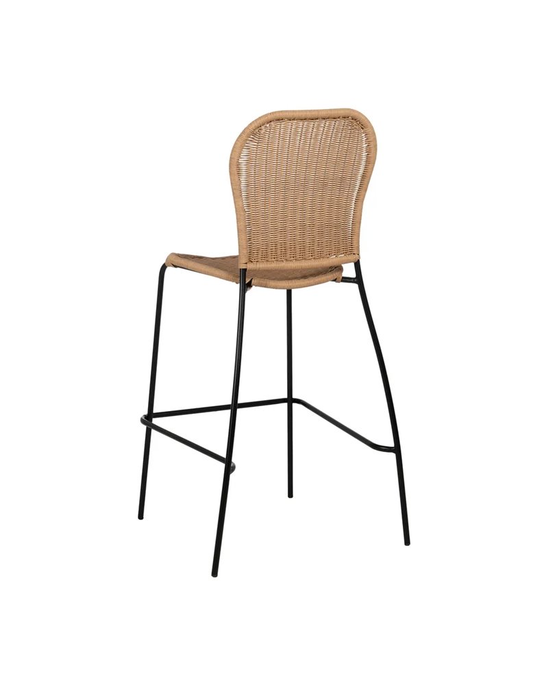 TABURETE NATURAL PE-ACERO SALÓN 59 X 59 X 116,50 CM