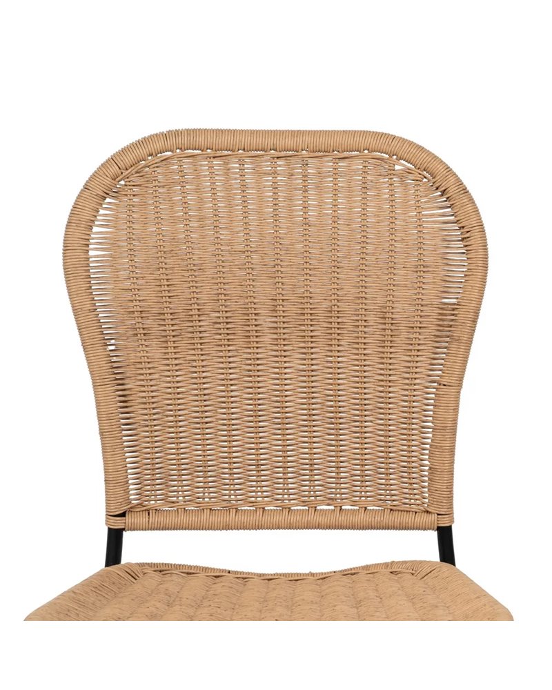 TABURETE NATURAL PE-ACERO SALÓN 59 X 59 X 116,50 CM