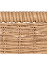 TABURETE NATURAL PE-ACERO SALÓN 59 X 59 X 116,50 CM