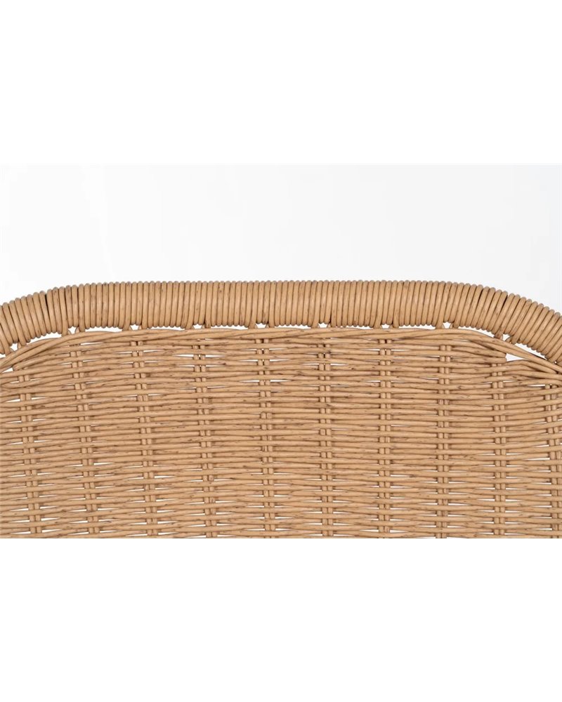 TABURETE NATURAL PE-ACERO SALÓN 59 X 59 X 116,50 CM