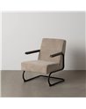 SILLÓN TAUPE METAL-TEJIDO 61 X 70 X 85 CM