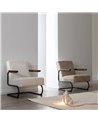 SILLÓN TAUPE METAL-TEJIDO 61 X 70 X 85 CM