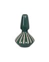 JARRÓN VERDE-BLANCO CERÁMICA 19,30 X 19,30 X 31,20 CM