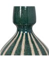 JARRÓN VERDE-BLANCO CERÁMICA 19,30 X 19,30 X 31,20 CM