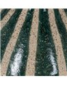 JARRÓN VERDE-BLANCO CERÁMICA 19,30 X 19,30 X 31,20 CM