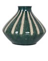 JARRÓN VERDE-BLANCO CERÁMICA 19,30 X 19,30 X 31,20 CM