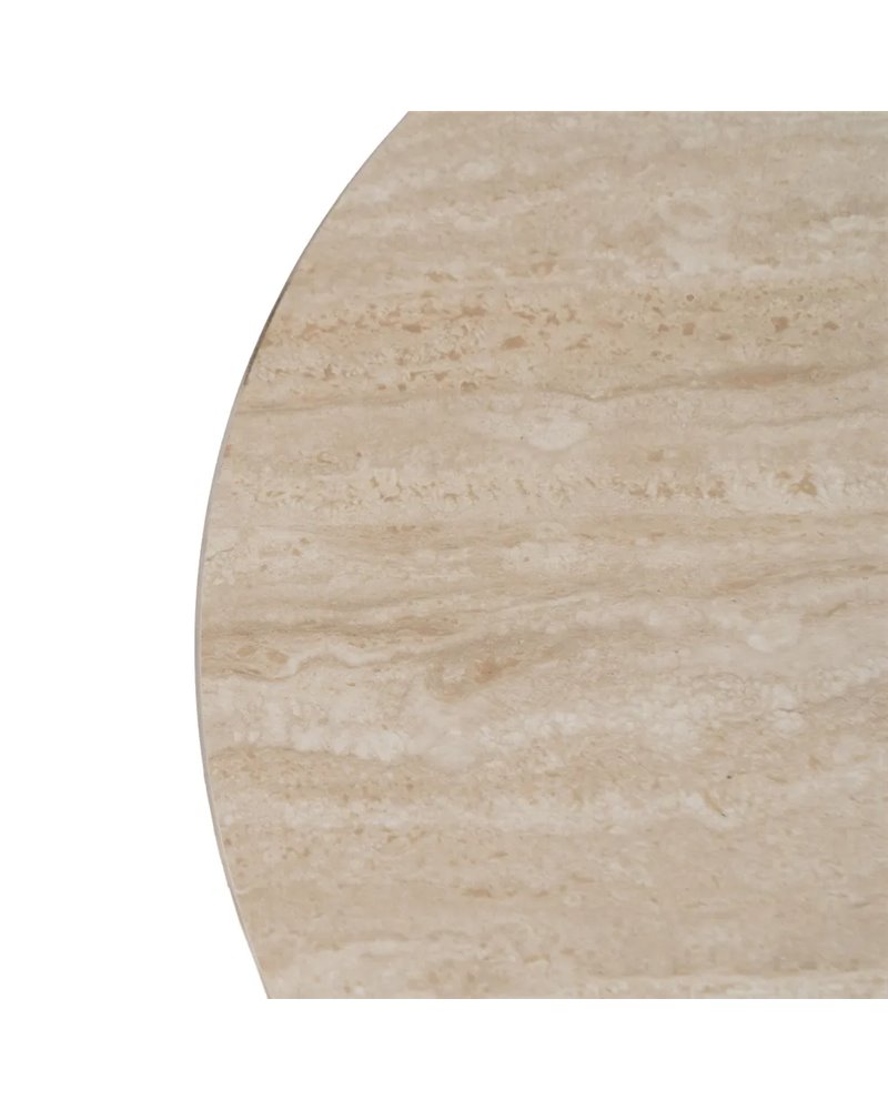MESA CENTRO BEIGE PIEDRA MDF DECORACIÓN 70 X 70 X 38,50 CM