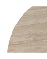 MESA COMEDOR BEIGE PIEDRA MDF DECORACIÓN 90 X 90 X 76 CM