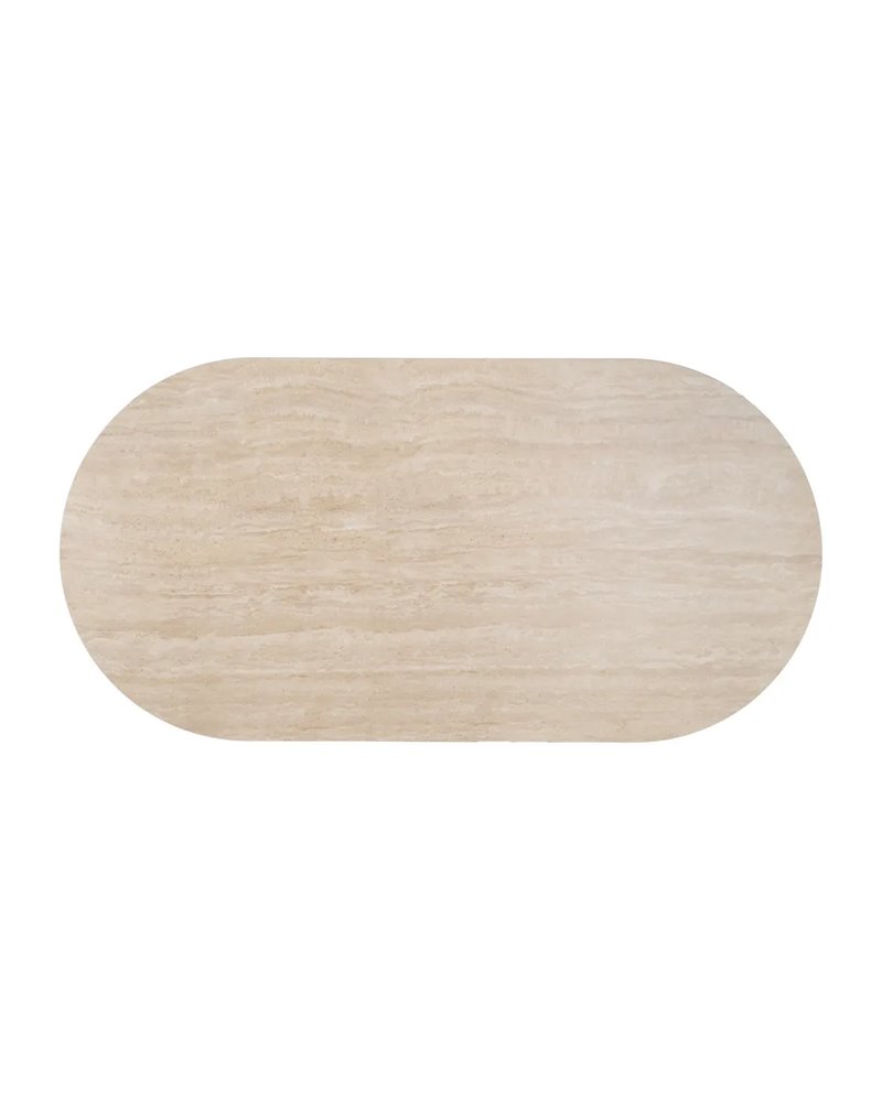 MESA COMEDOR BEIGE PIEDRA MDF DECORACIÓN 180 X 90 X 76 CM