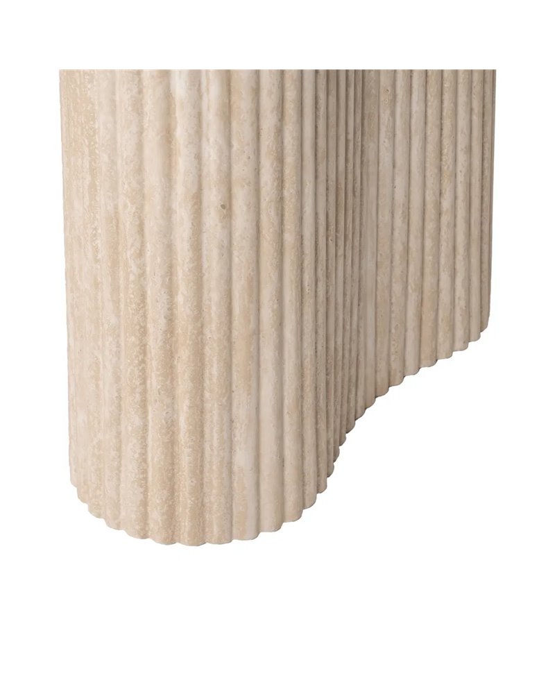 MESA COMEDOR BEIGE PIEDRA MDF DECORACIÓN 180 X 90 X 76 CM