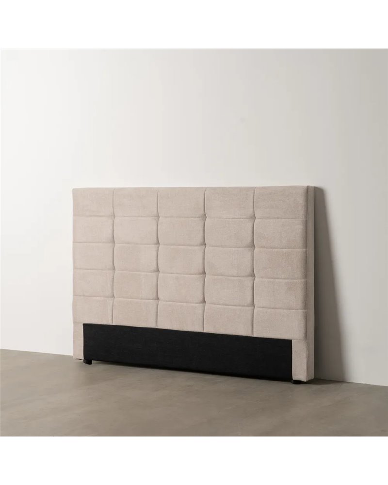 CABECERO BEIGE TEJIDO DORMITORIO 160 X 8 X 100 CM