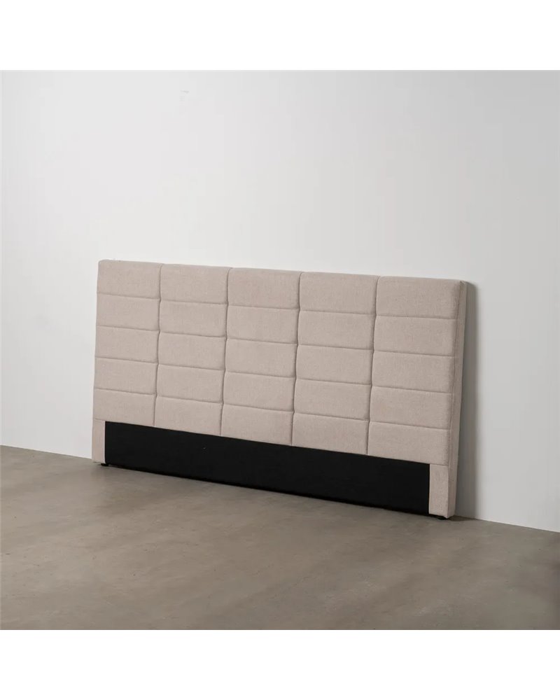 CABECERO BEIGE TEJIDO DORMITORIO 190 X 8 X 100 CM