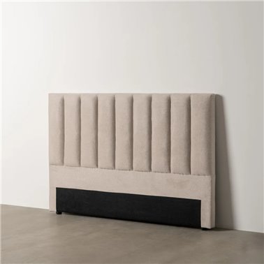 CABECERO BEIGE TEJIDO DORMITORIO 160 X 8 X 100 CM