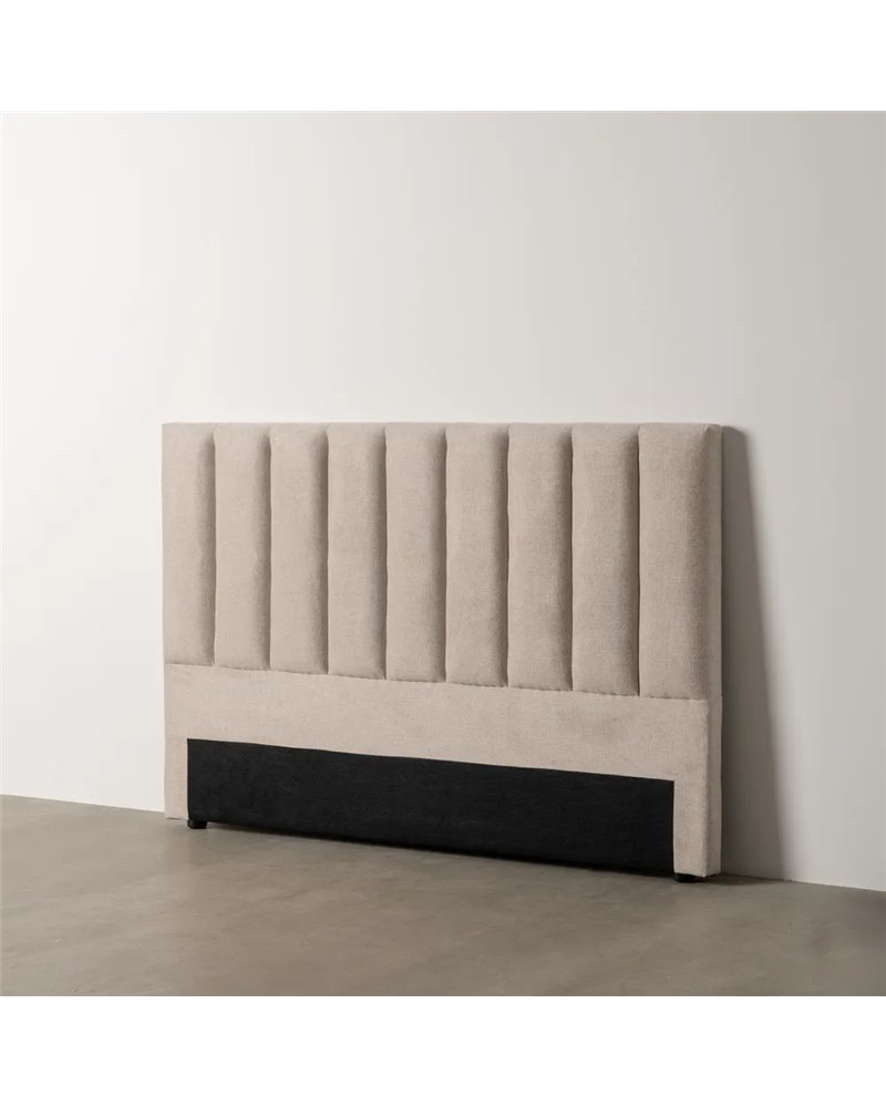 CABECERO BEIGE TEJIDO DORMITORIO 160 X 8 X 100 CM