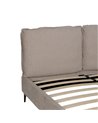 CAMA BEIGE TEJIDO DORMITORIO 163 X 215 X 93 CM