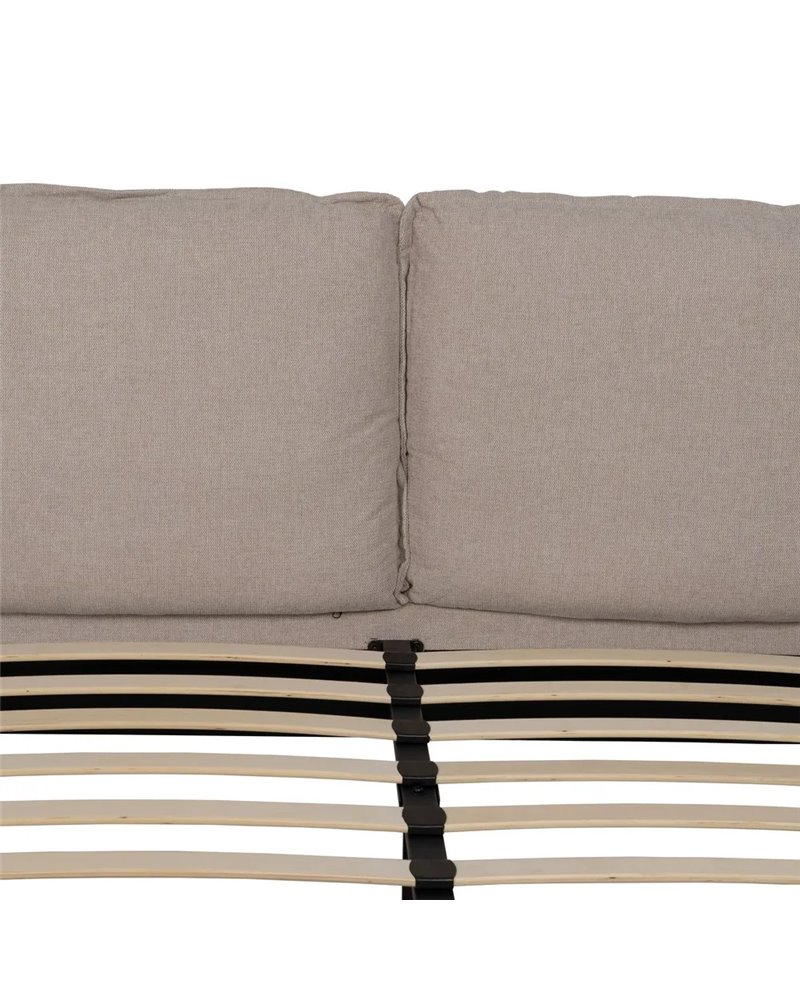 CAMA BEIGE TEJIDO DORMITORIO 163 X 215 X 93 CM
