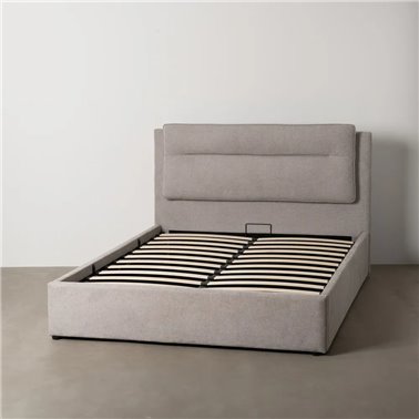 CAMA CANAPÉ GRIS TEJIDO DORMITORIO 164 X 214 X 110 CM