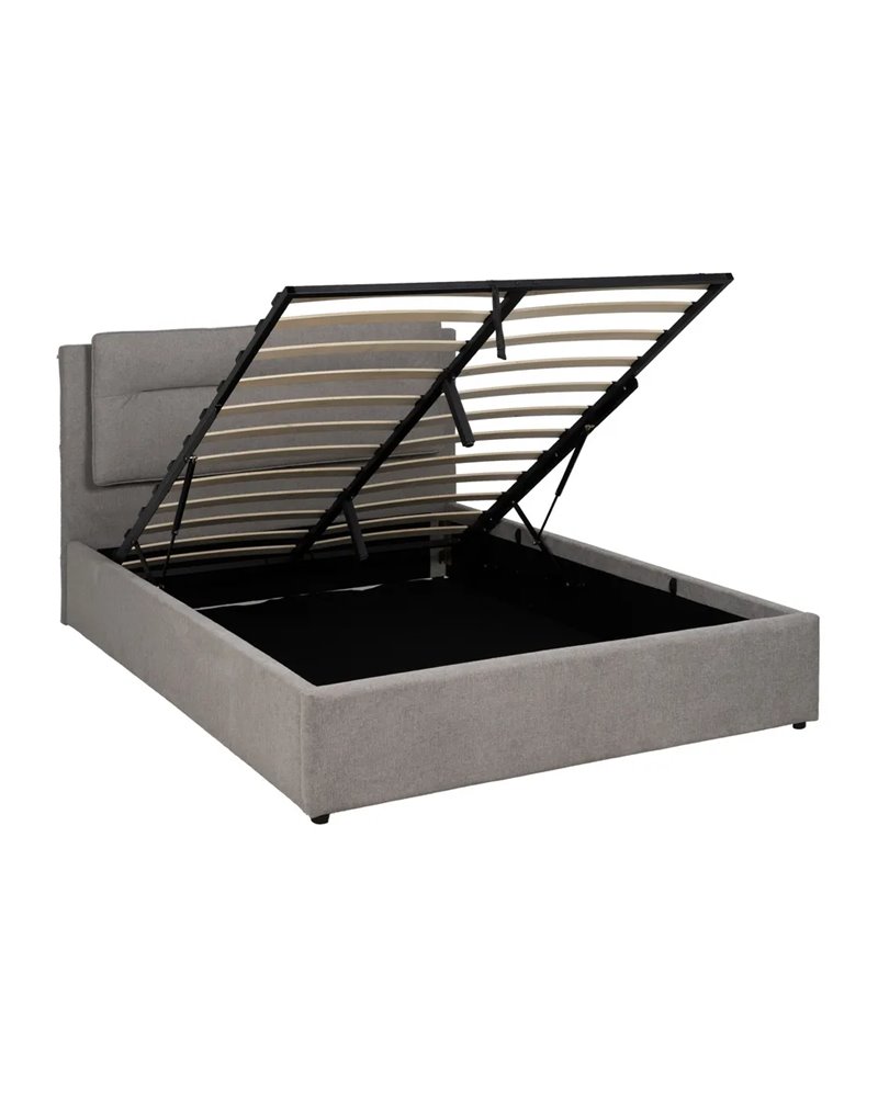 CAMA CANAPÉ GRIS TEJIDO DORMITORIO 164 X 214 X 110 CM