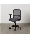 SILLA RUEDAS NEGRO TEJIDO OFICINA 62 X 56 X 85,50 CM