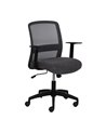 SILLA RUEDAS NEGRO TEJIDO OFICINA 62 X 56 X 85,50 CM