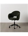 SILLA RUEDAS VERDE TEJIDO OFICINA 56 X 56 X 85 CM