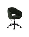 SILLA RUEDAS VERDE TEJIDO OFICINA 56 X 56 X 85 CM
