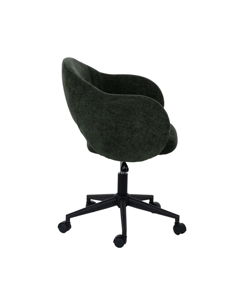 SILLA RUEDAS VERDE TEJIDO OFICINA 56 X 56 X 85 CM