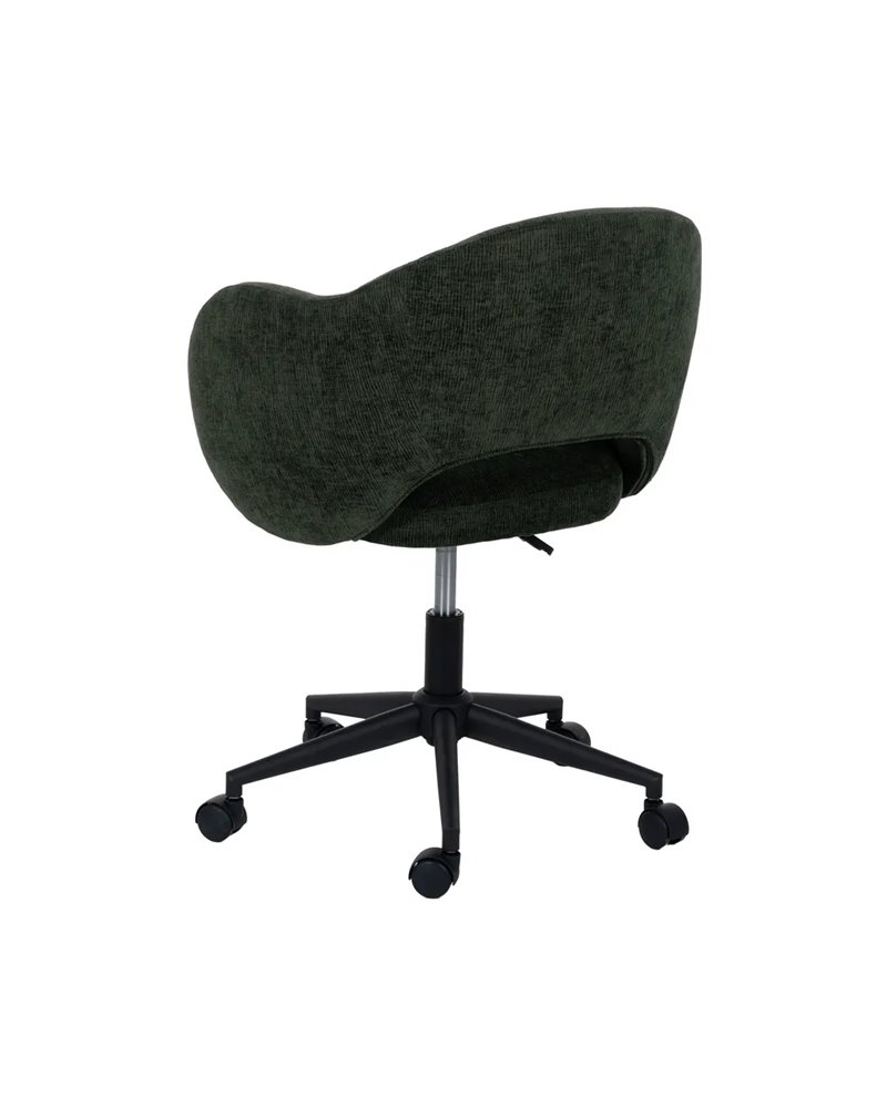 SILLA RUEDAS VERDE TEJIDO OFICINA 56 X 56 X 85 CM