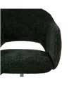 SILLA RUEDAS VERDE TEJIDO OFICINA 56 X 56 X 85 CM