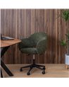 SILLA RUEDAS VERDE TEJIDO OFICINA 56 X 56 X 85 CM