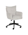 SILLA RUEDAS CREMA TEJIDO OFICINA 59 X 63 X 89 CM