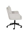 SILLA RUEDAS CREMA TEJIDO OFICINA 59 X 63 X 89 CM