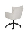 SILLA RUEDAS CREMA TEJIDO OFICINA 59 X 63 X 89 CM
