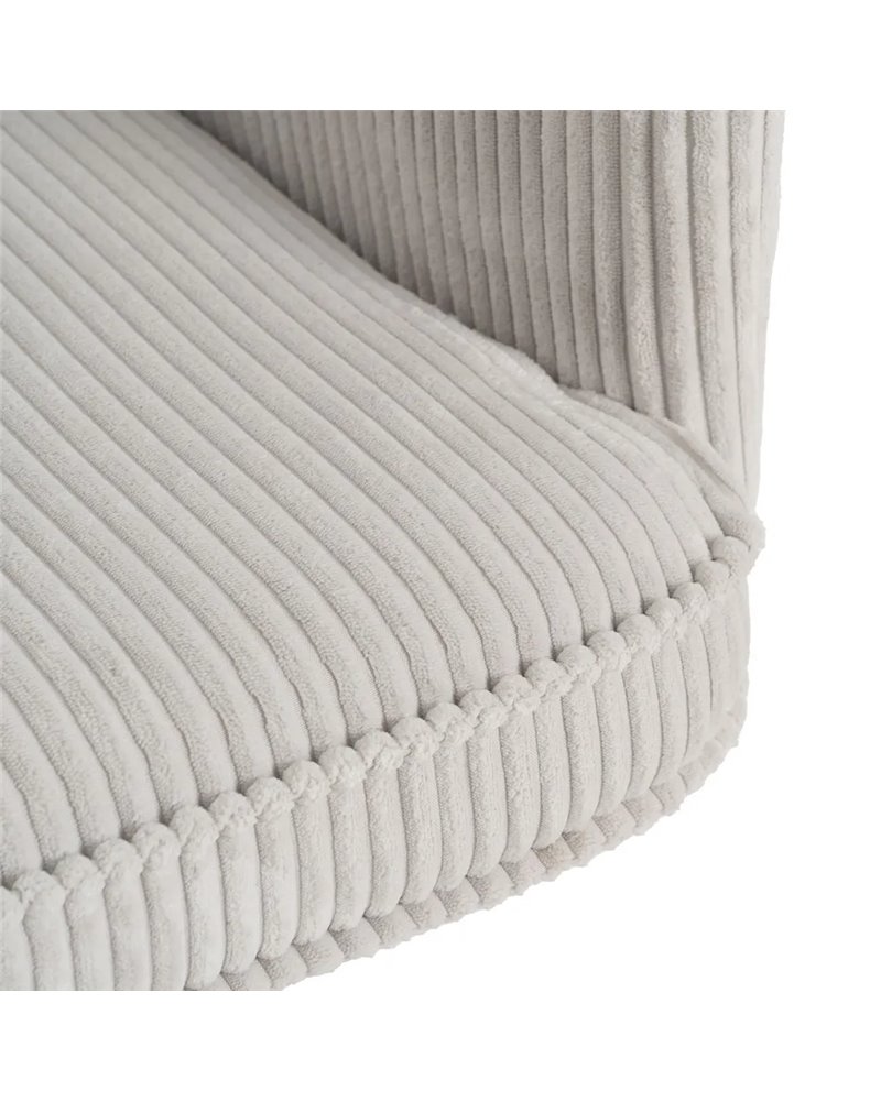SILLA RUEDAS CREMA TEJIDO OFICINA 59 X 63 X 89 CM