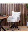SILLA RUEDAS CREMA TEJIDO OFICINA 59 X 63 X 89 CM