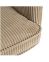 SILLA RUEDAS BEIGE TEJIDO OFICINA 59 X 63 X 89 CM
