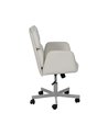 SILLA RUEDAS CREMA SIMIL PIEL OFICINA 57 X 60,50 X 85 CM